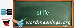 WordMeaning blackboard for strife